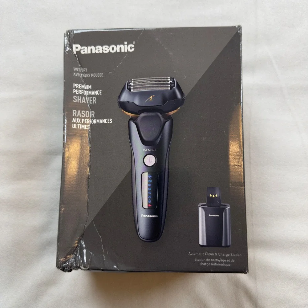 Panasonic ES-LV97-K Arc5 Mens Electric Shaver 5-Blade Wet Dry with Charging Dock